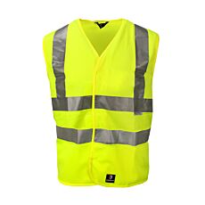 Gilet de sécurité avec bandes réfléchissantes jaune