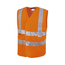 Gilet de sécurité avec bandes réfléchissantes orange
