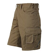 Short de travail Wikland avec taille à élastique brun