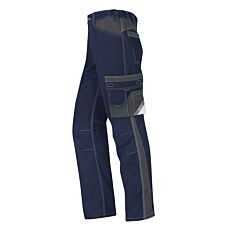 Pantalon de travail Wikland avec taille à élastique sur les côtés marine