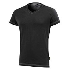 Wikland Damen T-Shirt mit V-Ausschnitt schwarz