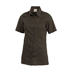 Bluse kurzarm chlorecht braun