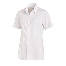 Blouse à manches courtes, résistant au chlore blanc