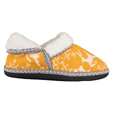 Pantoufle bien-être chaudement doublée pour dames jaune