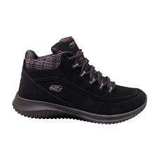 Botte à lacer SKECHERS en velours noir