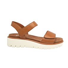 Ara Highsoft Sandale aus weichem Nappaleder cognac