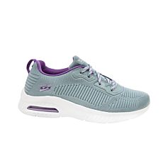 SKECHERS Schnürschuh für Damen mit Strick grau