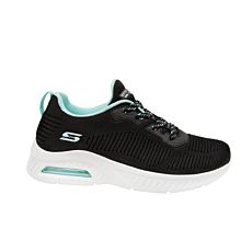 SKECHERS Schnürschuh für Damen mit Strick schwarz