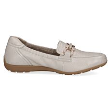 Caprice Mokassin aus weichem Leder sand