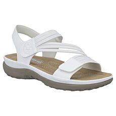Modische Rieker Sandale aus weichem Softmaterial weiss