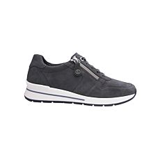 Hickersberger Sneaker aus weichem Veloursleder hellgrau