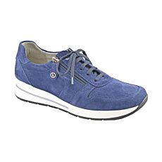 Hickersberger Sneaker aus weichem Veloursleder dunkelblau
