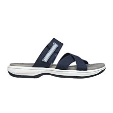 Mule SKECHERS en textile souple marine