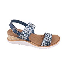 SKECHERS Sandalette für Damen blau-weiss