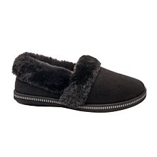 Chausson SKECHERS en textile avec fourrure synthétique noir