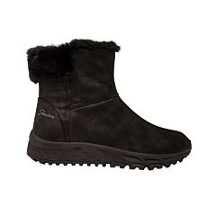 SKECHERS Schlupfstiefel aus Kunstleder schwarz