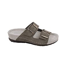 Mule aus Nubukleder grau