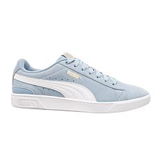 Chaussure à lacer PUMA VIKKY V3 pour dames en cuir velours bleu clair