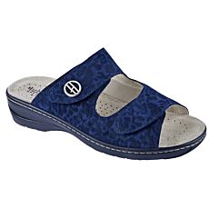 Hickersberger Pantolette aus Leder blau-schwarz