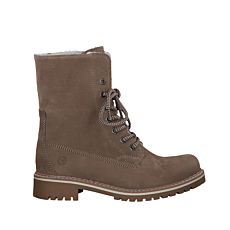 Tamaris Schnürstiefel aus Leder taupe