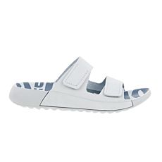 Ecco 2nd Cozma Slide für Damen aus Leder himmelblau