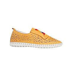 Chaussure Gemini en cuir aniline moutarde