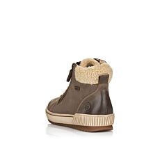 REMONTE Kurzstiefelette aus pflegeleichtem Veloursleder taupe