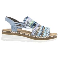 RIEKER Sandalette bunt für Damen blau