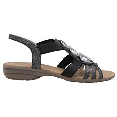 REMONTE Sandalette für Damen aus Softmaterial graphit