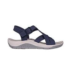 SKECHERS Sandale für Damen aus weichem Textil marine