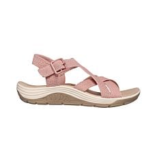 SKECHERS Sandale für Damen aus weichem Textil rosa