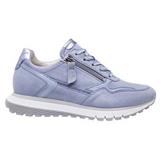 Sneaker GABOR pour dames en cuir velours bleu ciel