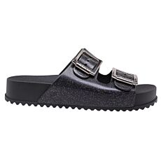 Mule ZAXY pour dames en matière souple noir