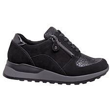 WALDLÄUFER Schnürschuh aus weichem Nappaleder schwarz