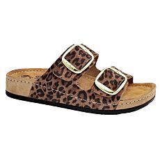 Mule MUBB en cuir velours pour Elle brun