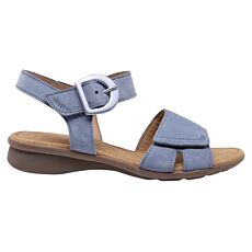 Sandalette GABOR en nubuck pour dames bleu ciel