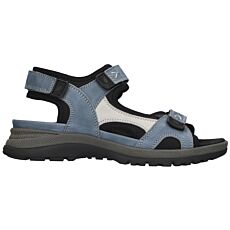 WALDLÄUFER Damen-Sandale aus Nubukleder jeansblau