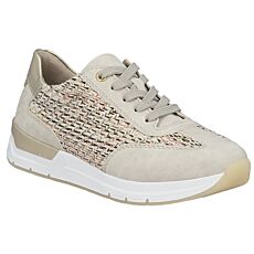 RIEKER Schnürschuh für Damen puder