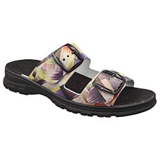 ALGEMARE Mule für Damen aus Glattleder mehrfarbig