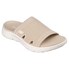 SKECHERS GO WALK Slide für Damen natur