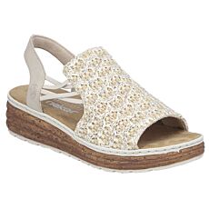 Sandales RIEKER pour dames poudre