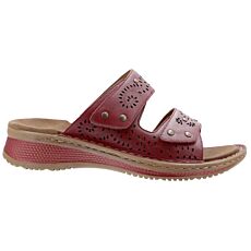 ARA Pantolette aus weichem Glattleder rot