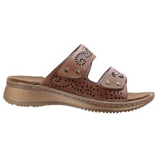 Mules ARA en cuir lisse souple brun