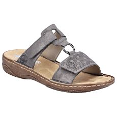 Mules RIEKER pour dames anthracite