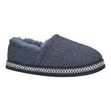 Hausschuh im Retro-Look – blau