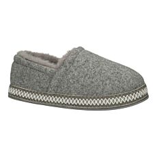 Hausschuh im Retro-Look – grau