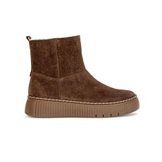 Bottines GABOR en cuir velours ultra-doux – brun