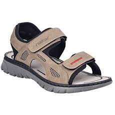 Rieker Sandale für Herren aus pflegeleichtem Softmaterial camel