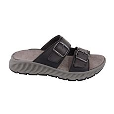 Mule FRETZ MEN Elias en cuir noir