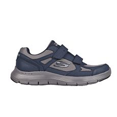 Skechers Klett-Sneaker für Herren aus Softmaterial blau-grau